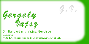 gergely vajsz business card